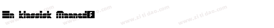 En klassisk Maaned字体转换